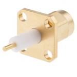 4-Hole Flange Panel Mount SMA Connector Straight (Plug, Male,50Ω) L15.4mm L25mm L30.8mm